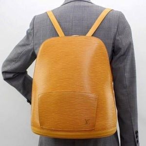 🤗CUTE💛Auth Louis Vuitton Yellow Epi Backpack 🎒